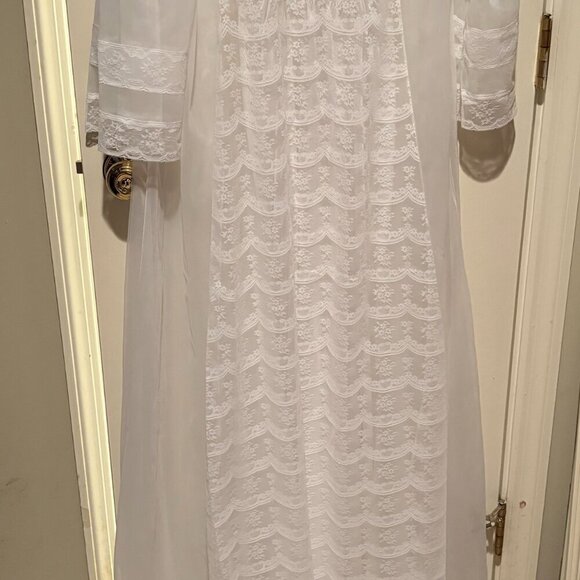 Vintage Ilise Stevens Peignoir Set | Size S | Made in USA Romantic Coquette - Picture 6 of 16